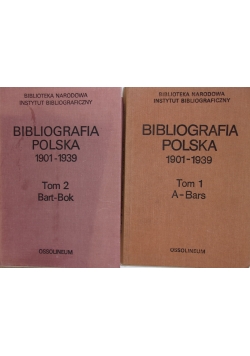 Bibliografia Polska 1901-1939, Tom 1-2