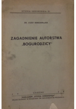 Zagadnienie autorstwa "Bogurodzicy"