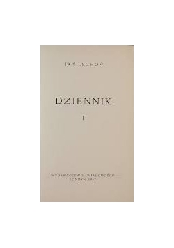 Dziennik I
