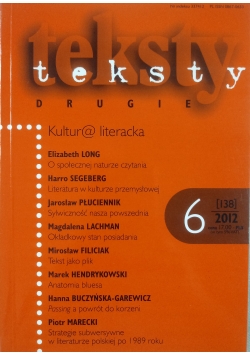 Teksty drugie, Kultur@ literacka, 6(138)/2012