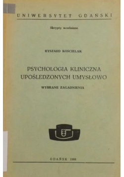 Psychologia Kliniczna upośledzonych umysłowo
