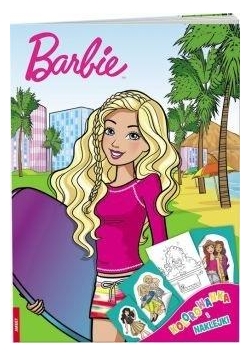 Kolorowanka i naklejki. Barbie