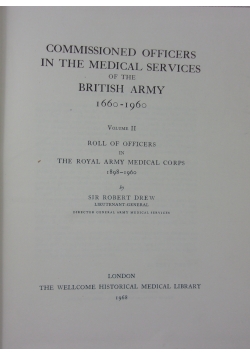 Commissioned officers in the medical services of the British Army