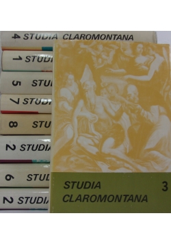 Studia Claromontana ,zestaw 8 książek