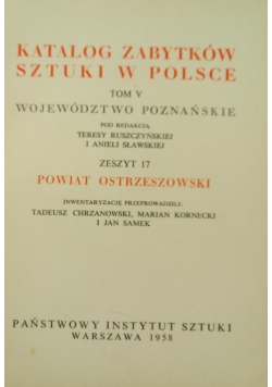 Katalog Zabytków Sztuki w Polsce ,Tom V ,zeszyt 17