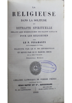 La Religieuse Dans la Solitude 1866 r