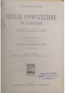 Dzieje powszechne w zarysie, Część 3, 1923 r.
