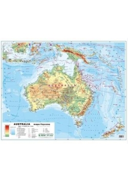 Australia 1:12 100 000 mapa pol. i fiz. ścienna