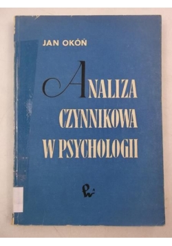 Analiza czynnikowa w psychologii