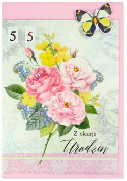 Karnet B6 Urodziny (wymienne cyf.) HM200-2345