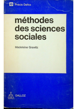 Methodes des sciences sociales