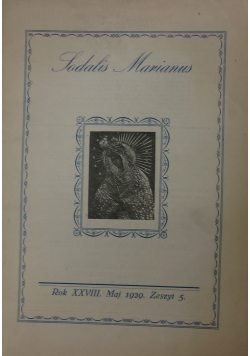 Sodalis Marianus, zeszyt 4, 1929 r.