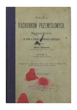 Nauka rachunków przemysłowych,  1905 r.