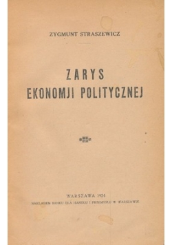 Zarys Ekonomji Politycznej 1924 r.