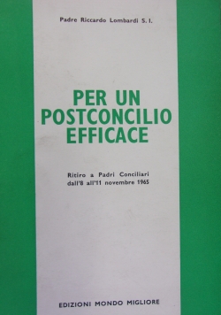 Per un postconcilio efficace