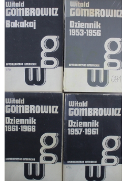 Gombrowicz Dziennik 4 Tomy