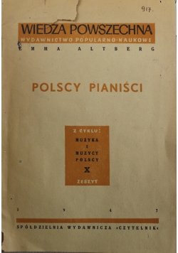 Emma Altberg Polscy pianiści 1947 r.