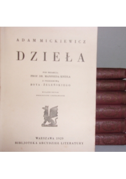 Dzieła, zestaw 7 książek, 1929 r.