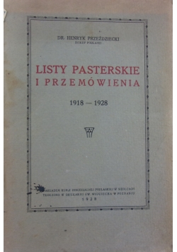 Listy pasterskie i przemówienia 1918 - 1928, 1928 r.