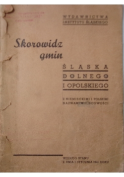Skorowidz gmin Śląska Dolnego i Opolskiego, 1945 r.