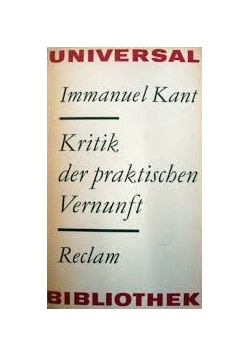 Kritik der praktischen Vernunft