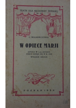 W opiece Marji 1929r.