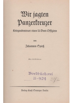 Wir jagten panzerkreuzer