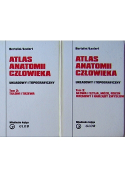 Atlas antomii człowieka,zestaw tomów od II do III