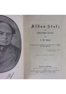 Alban Stolz nach authentischen Quellen, 1889r.