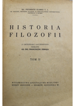 Historia Filozofii Tom II 1930 r