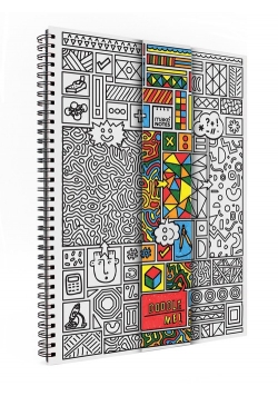 Kołonotatnik ozdobny A4 Doodle me!