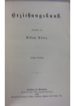 Grziehungskunft, 1898r.