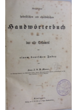 Handworterbuch, 1851 r.
