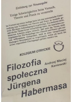 Filozofia społeczna Jurgena Habermasa