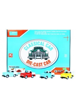 Auto osobowe metalowe 8cm mix