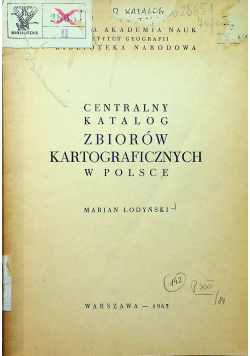 Centralny katalog zbiorów kartograficznych w Polsce