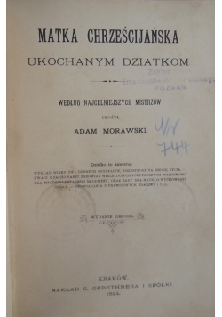 Matka Chrześcijańska, 1894 r.