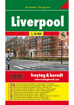 Liverpool laminowany plan miasta 1:10 000