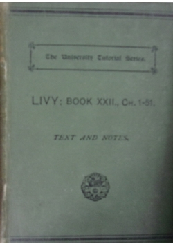 Livy: Book XXII, text and notes