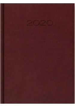 Kalendarz 2020 20-21D A5 dzienny bordowy