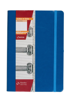 Notes A5 z gumką Klasyka niebieski
