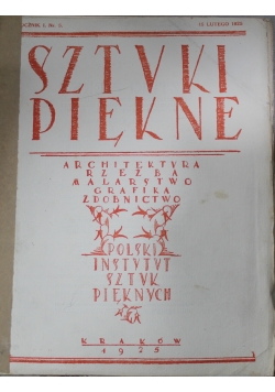 Sztuki piękne Rocznik I Nr 5 1925 r