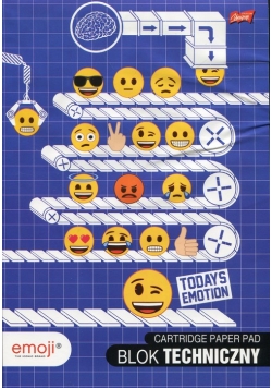 Blok techniczny A4 Emoji 10 kartek 10 sztuk