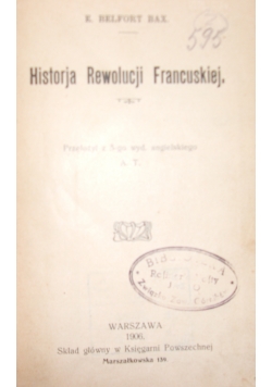 Historia rewolucji francuskiej, 1906r.