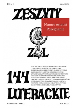 Zeszyty Literackie 144/4/2018