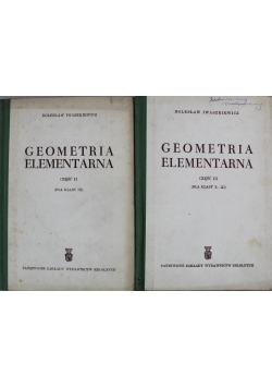 Geometria elementarna Część II i III