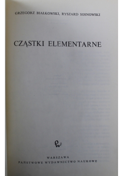 Cząstki Elementarne