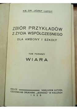 Zbiór przykładów z życia współczesnego, 1935 r.