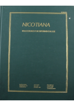 Nicotiana Procedures for Experimental Use