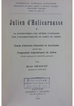 Julien d'Halicarnasse, 1924 r.